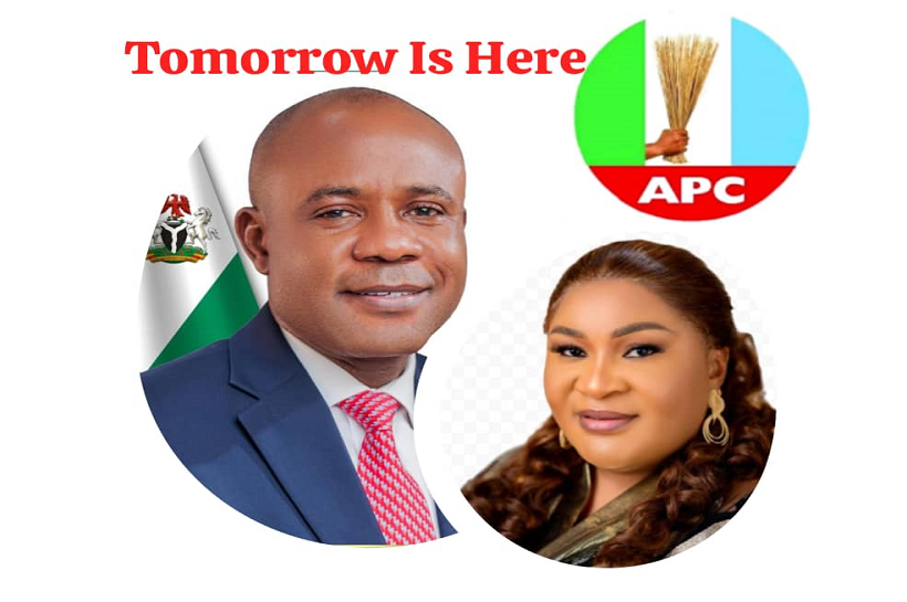 PRESTIGIOUS MAN OF THE YEAR AWARD: RT. HON. MRS. JANE ENEH FELICITATES GOV PETER MBAH FOR VISIONARY LEADERSHIP AND STATEWIDE TRANSFORMATION