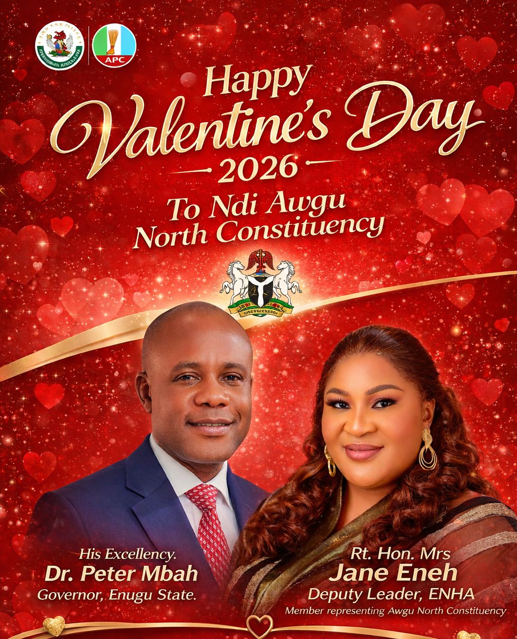 VALENTINE’S CELEBRATION: RT. HON. MRS. JANE ENEH FELICITATES WITH RESIDENTS, CALLS FOR SELFLESS LOVE, HARMONY AND DEDICATED SERVICE TO MANKIND.