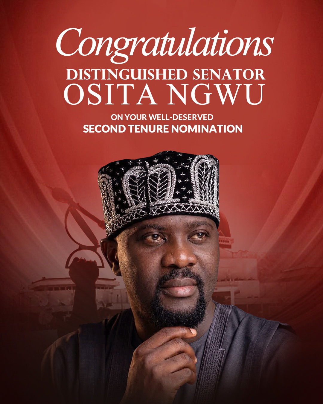 A RENEWED MANDATE FOR PROGRESS: CONGRATULATING DISTINGUISHED SENATOR OSITA NGWU ON HIS WELL EARNED NOMINATION FOR CONTINUED SERVICE AND EFFECTIVE REPRESENTATION IN THE SENATE OF THE FEDERAL REPUBLIC OF NIGERIA.