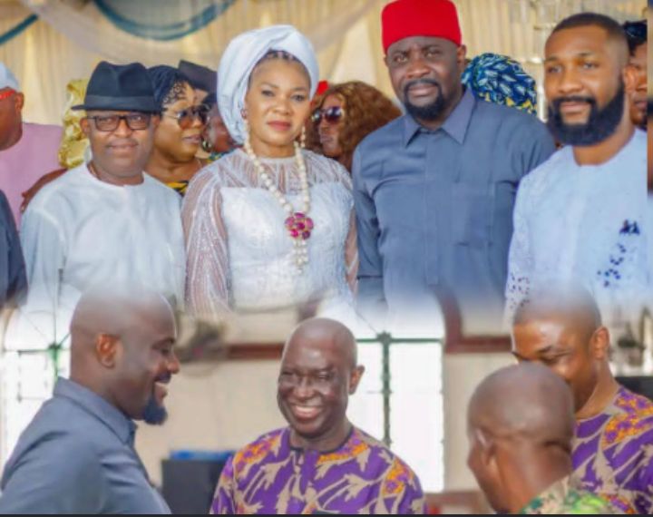 ACHARAUGO LAID TO REST: ENUGU WEST SENATOR , DR. OSITA NGWU MOURNS LATE MRS. MONICA OKWUNERIEGO OKAH, CONSOLES EKWEREMADU FAMILY@BURIAL CEREMONY.