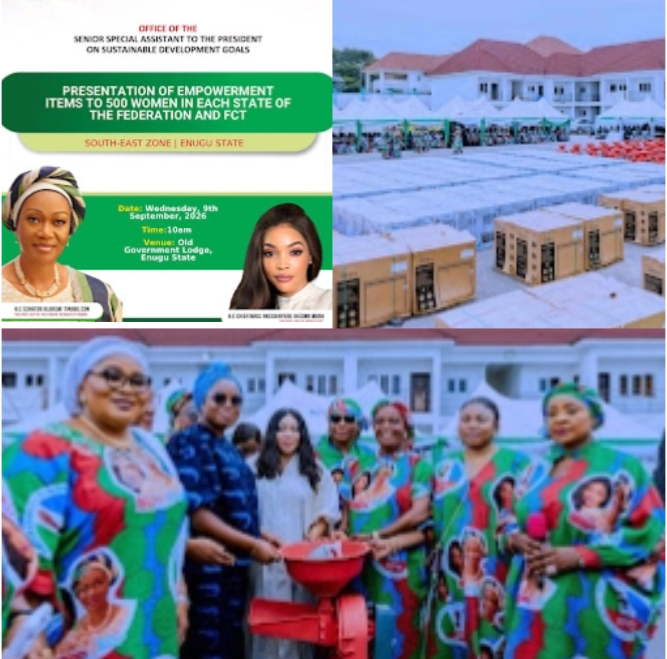 RENEWED HOPE IN ACTION: RT. HON. MRS. JANE ENEH COMMENDS THEIR EXCELLENCIES, SEN. OLUREMI TINUBU, CHIEF MRS. NKECHINYERE MBAH AND MRS. ADAEZE OSSAI FOR EMPOWERING 500 ENUGU WOMEN, URGES GREATER APC SUPPORT FOR SUSTAINED IMPACT.