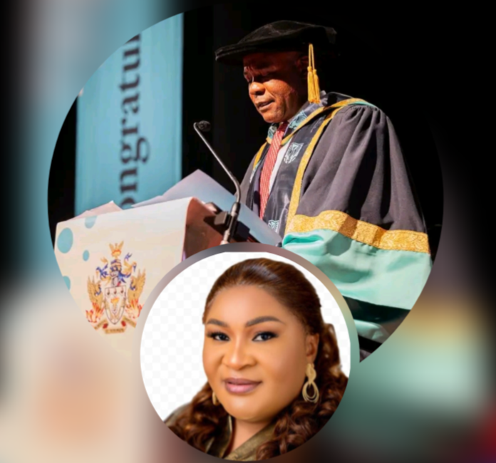 THE PRIDE OF THE EAST: RT. HON. MRS. JANE ENEH CONGRATULATES GOV. PETER MBAH ON UNIVERSITY OF EAST LONDON HONORARY DOCTORATE, APPLAUDS HIS DEVELOPMENT DRIVEN LEADERSHIP.
