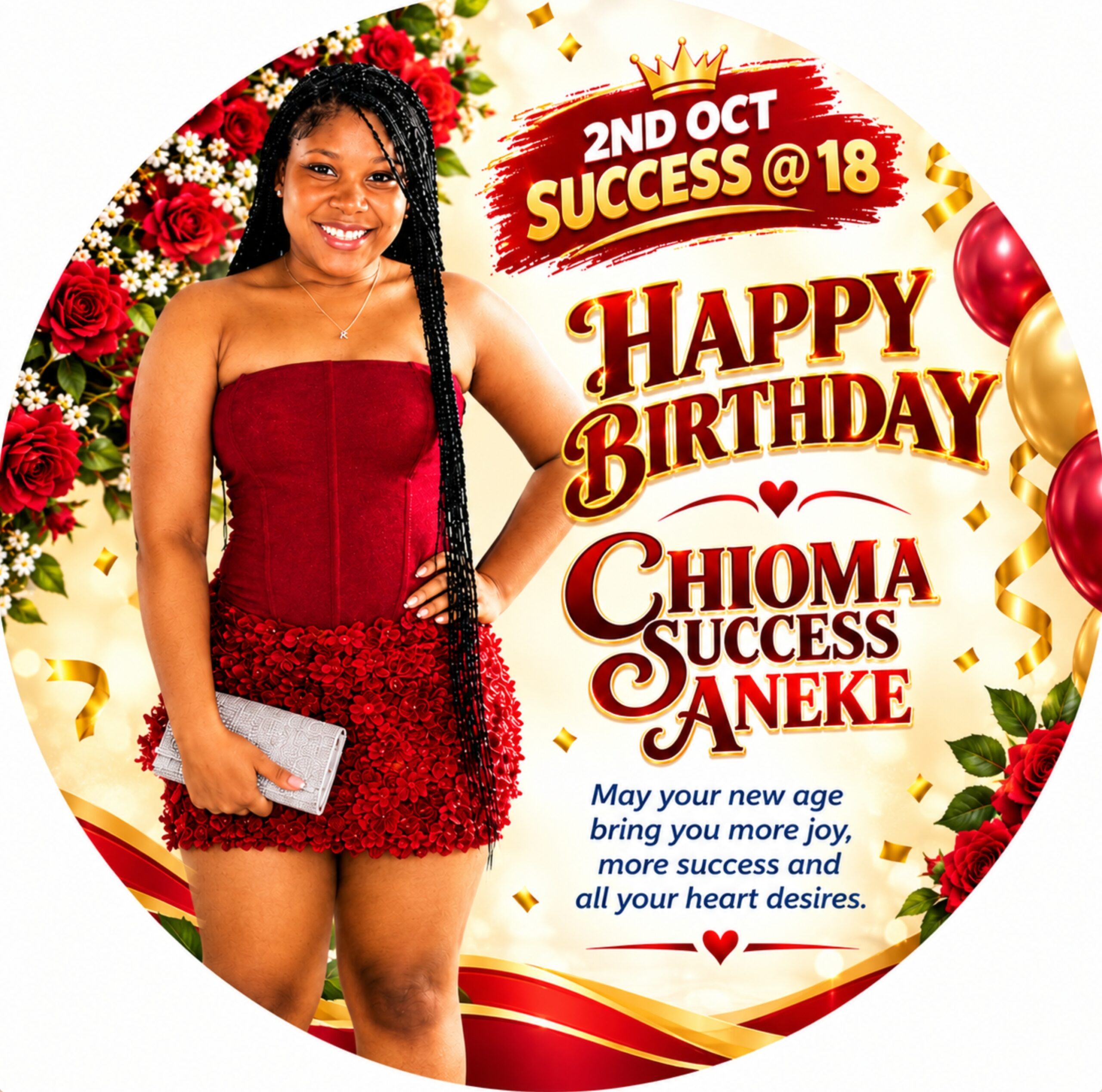 A BEAUTIFUL BEGINNING OF GREATNESS: HAPPY 18TH BIRTHDAY, CHIOMA SUCCESS ANEKE.